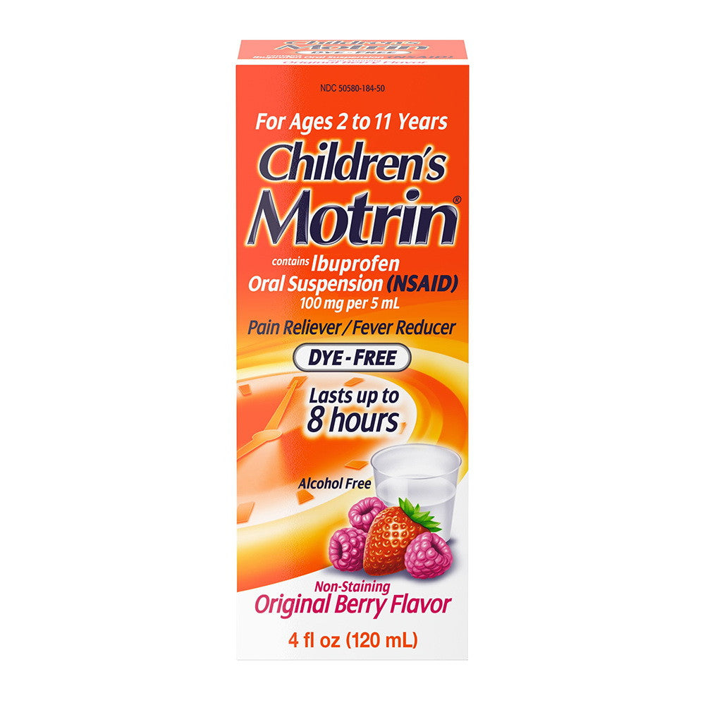 Motrin Children's Ibuprofen Kids Medicine, Berry Flavored, 4 Oz